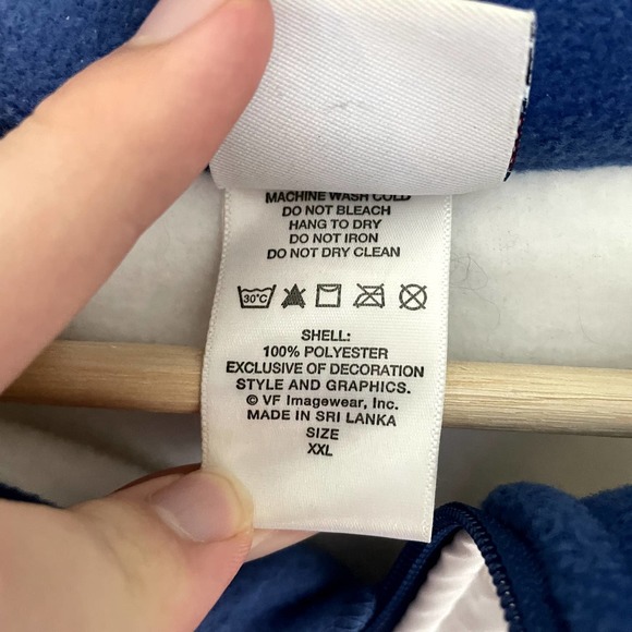 NFL Colts Blue Fleece Full Zip Jacket in Men's Size XXL - Picture 8 of 16